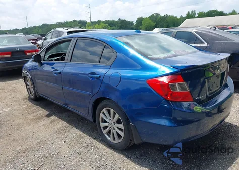 2012 Honda Civic Ex-L из США, поврежденный, VIN 19XFB2F97CE302838